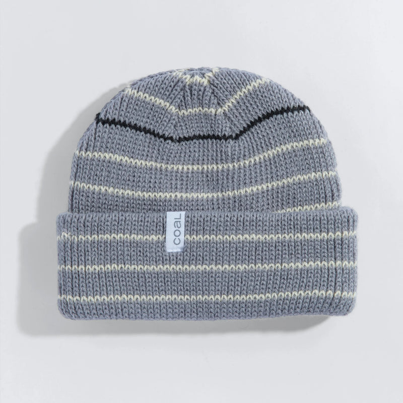 Coal Headwear Frena Beanie - Mid Grey Stripe