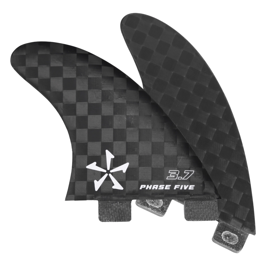 Phase Five 3.7 Carbon Twin Fin Set - pullproshop.com