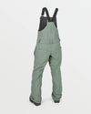 Volcom Womens Swift Bib Overalls - Lichen Green