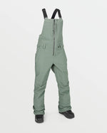 Volcom Womens Swift Bib Overalls - Lichen Green