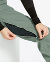 Volcom Womens Swift Bib Overalls - Lichen Green
