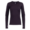Hot Chillys Womens Micro-Elite Chamois Crewneck Baselayer - Black
