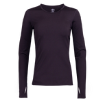Hot Chillys Womens Micro-Elite Chamois Crewneck Baselayer - Black