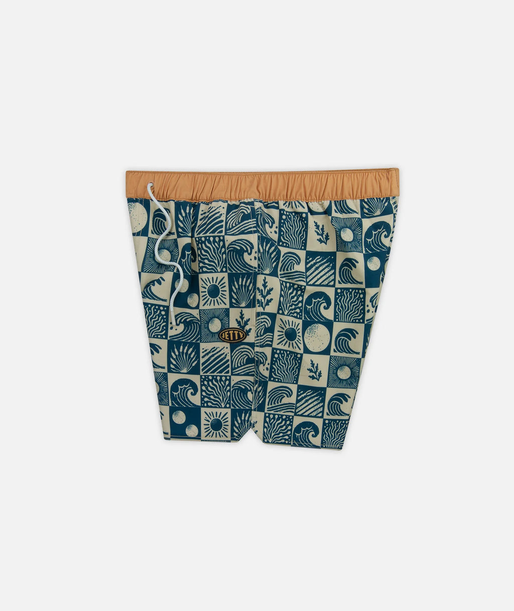 Jetty Bayside Volley Shorts - Blue - pullproshop.com