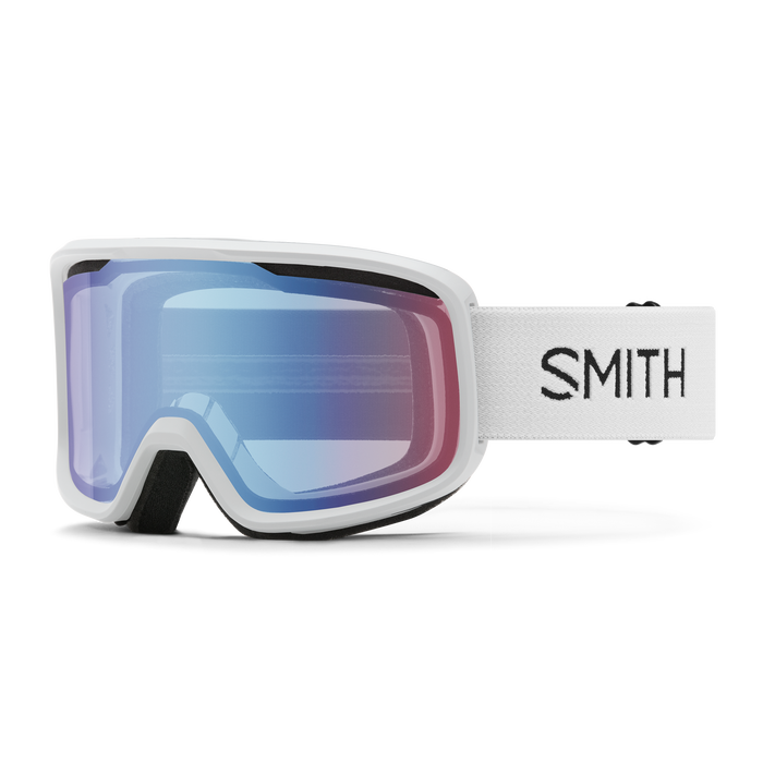 Smith Frontier Goggles 2025 - White W/Blue Mirror Lens