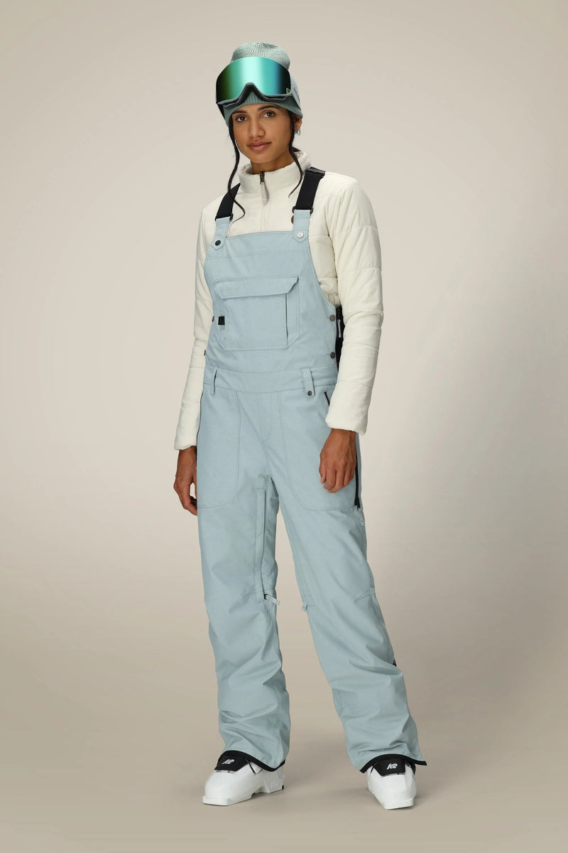 686 Womens Black Magic Insulated Bib - Dusty Marine