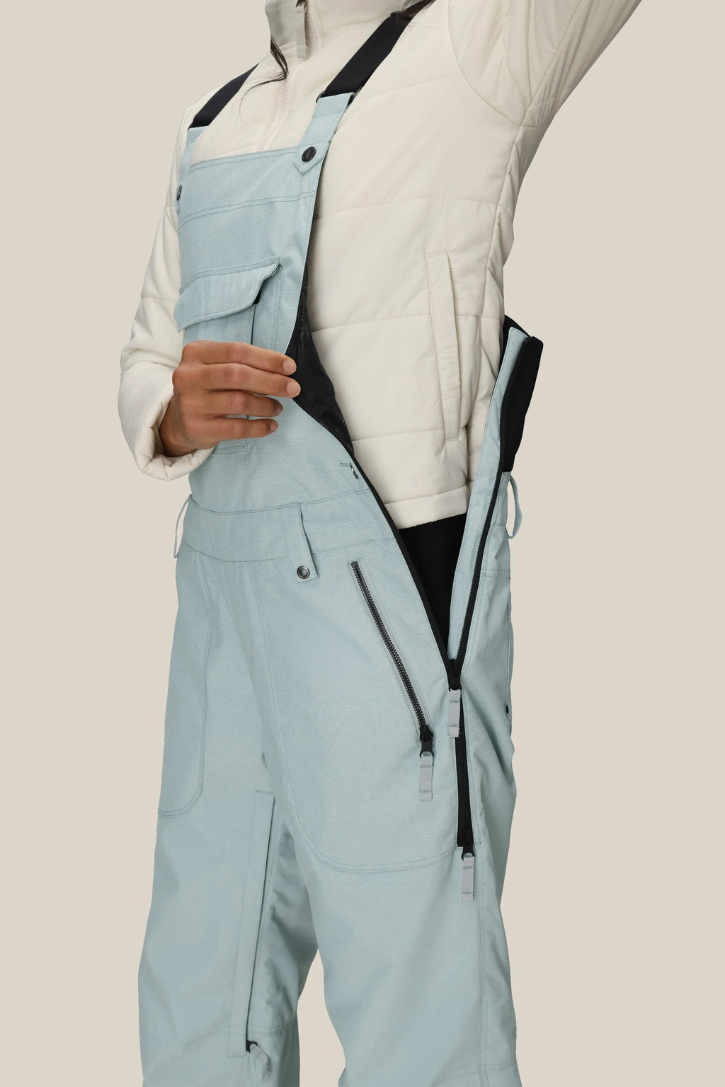 686 Womens Black Magic Insulated Bib - Dusty Marine