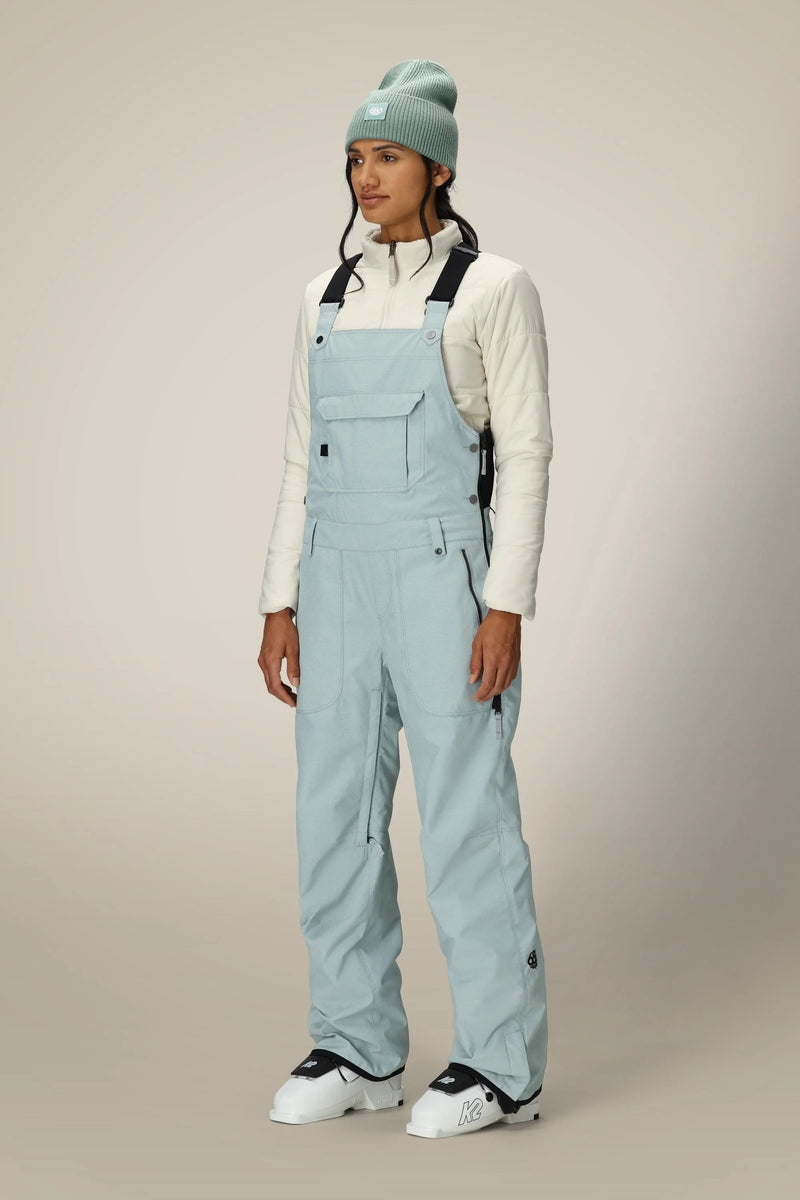 686 Womens Black Magic Insulated Bib - Dusty Marine