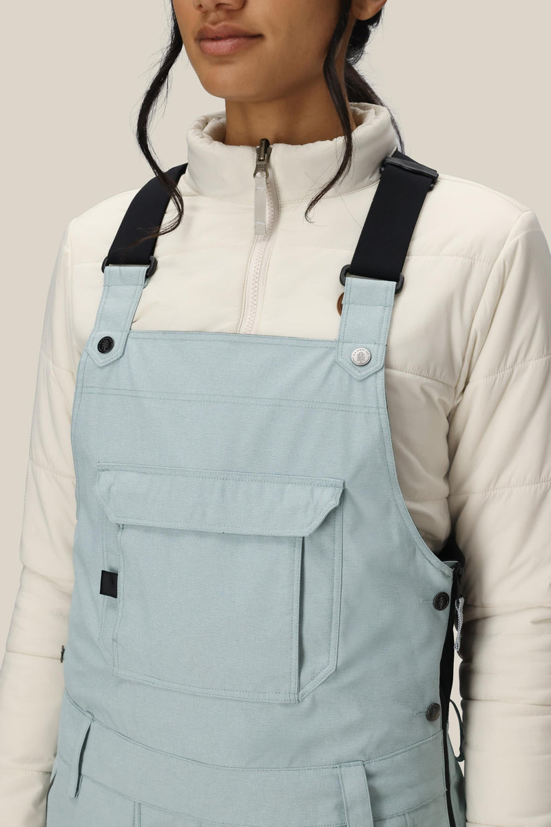 686 Womens Black Magic Insulated Bib - Dusty Marine