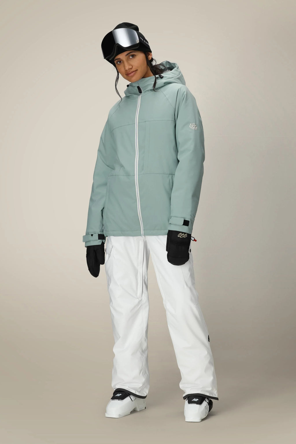 686 Womens Aura Insulated Cargo Pants - White