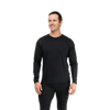 Hot Chillys Mens Pepper Bi-Ply Crewneck Baselayer - Black