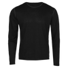 Hot Chillys Mens Pepper Bi-Ply Crewneck Baselayer - Black