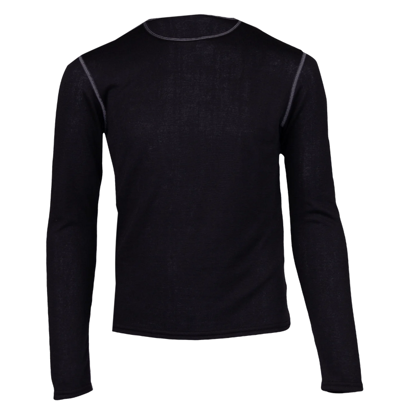 Hot Chillys Youth Pepper Bi-Ply Crewneck Baselayer - Black
