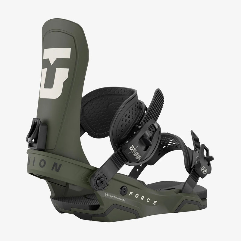 Union Force Snowboard Bindings - Army Green