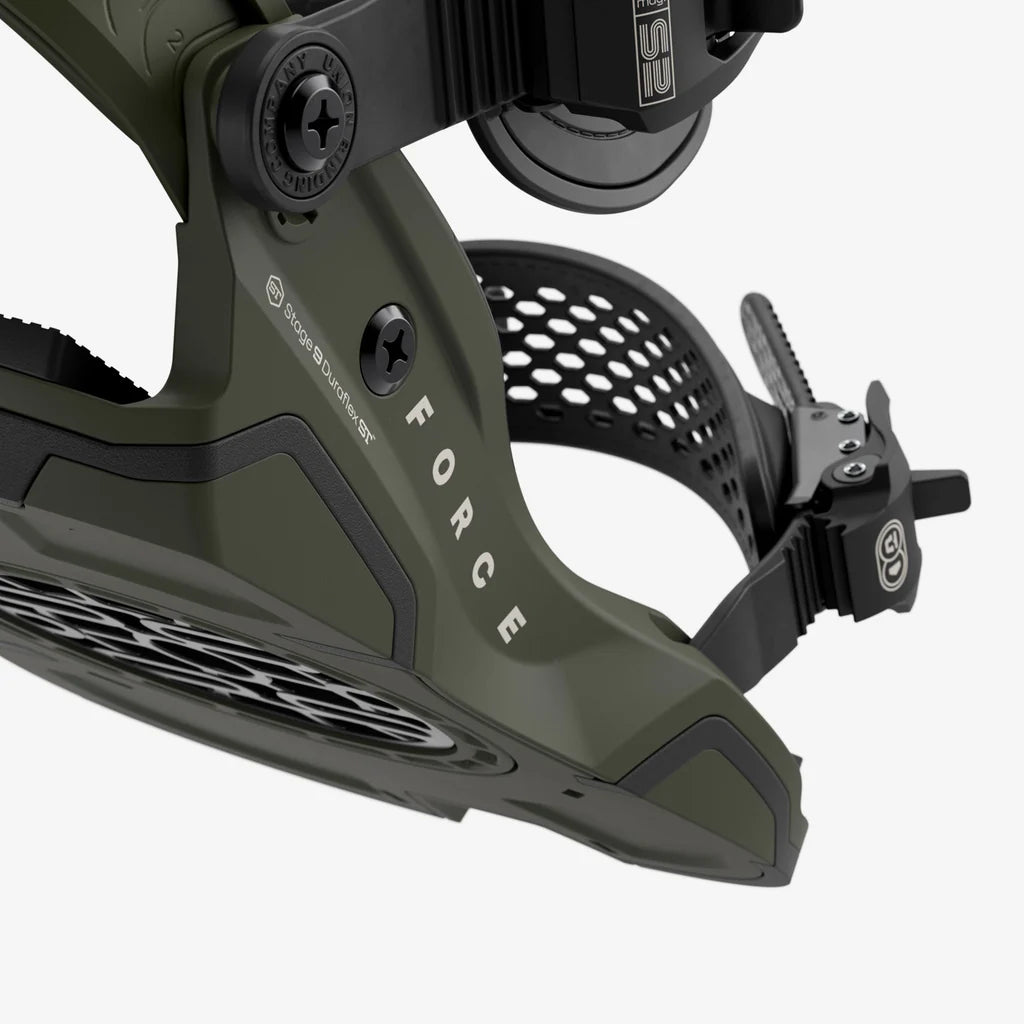 Union Force Snowboard Bindings - Army Green