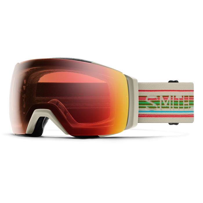 Smith I/O MAG XL Goggles 2025 - Chalk Straightline W/Photochromic Red Mirror Lens
