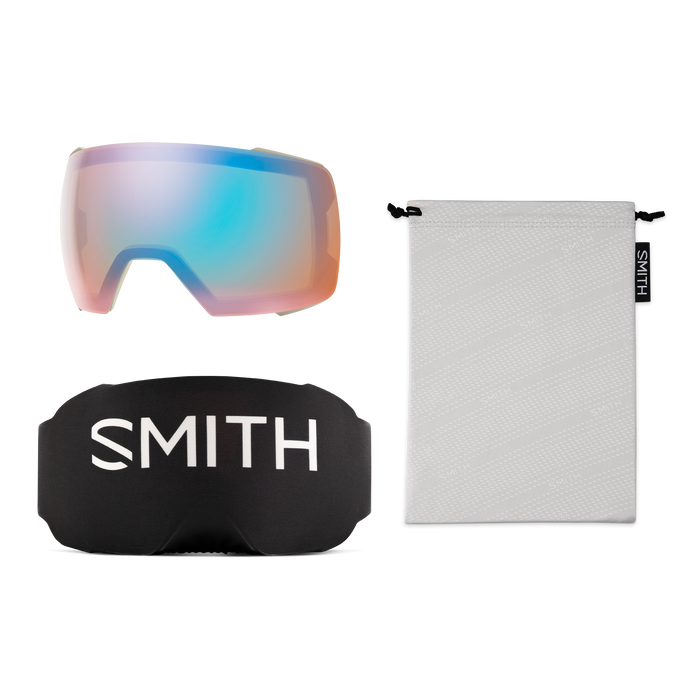 Smith I/O MAG XL Goggles 2025 - Chalk Straightline W/Photochromic Red Mirror Lens