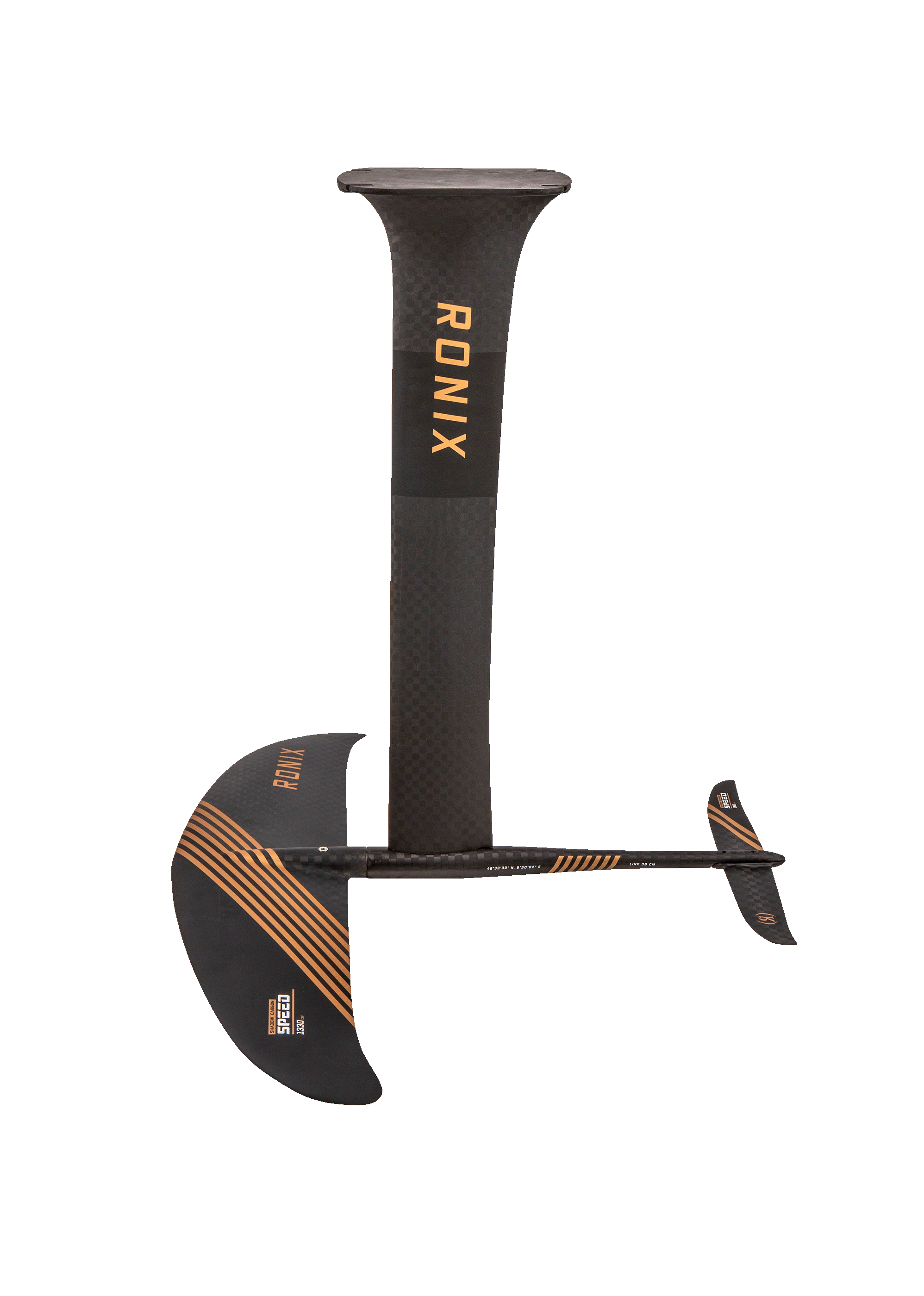 Ronix Shadow Carbon Mast W/ Speed Edition 1330 Foil Kit