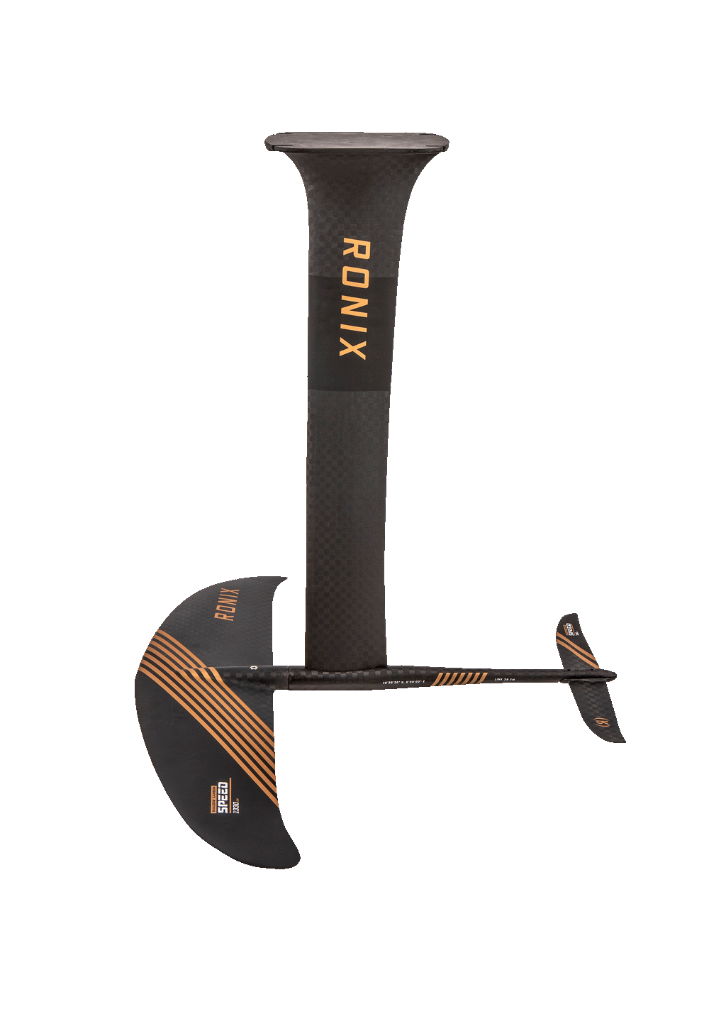 Ronix Shadow Carbon Mast W/ Speed Edition 1330 Foil Kit