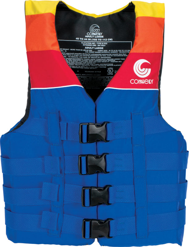 CONNELLY Mens Retro Nylon CGA Life Jacket - pullwatersports.com