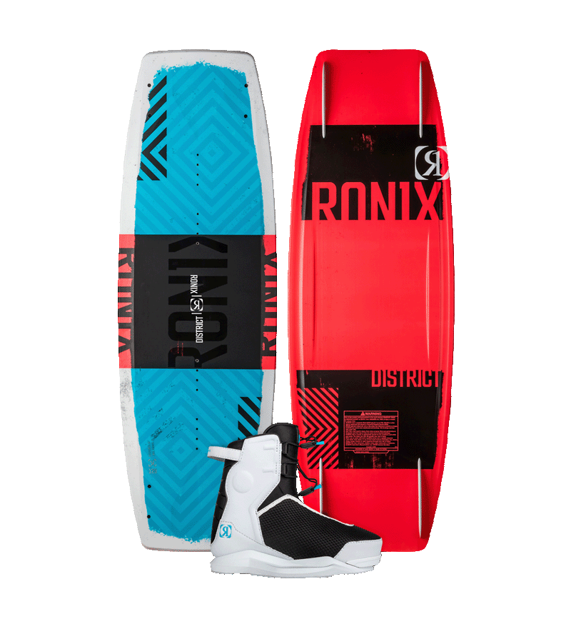 2025 Ronix District With Vision Pro Bindings Wakeboard Package