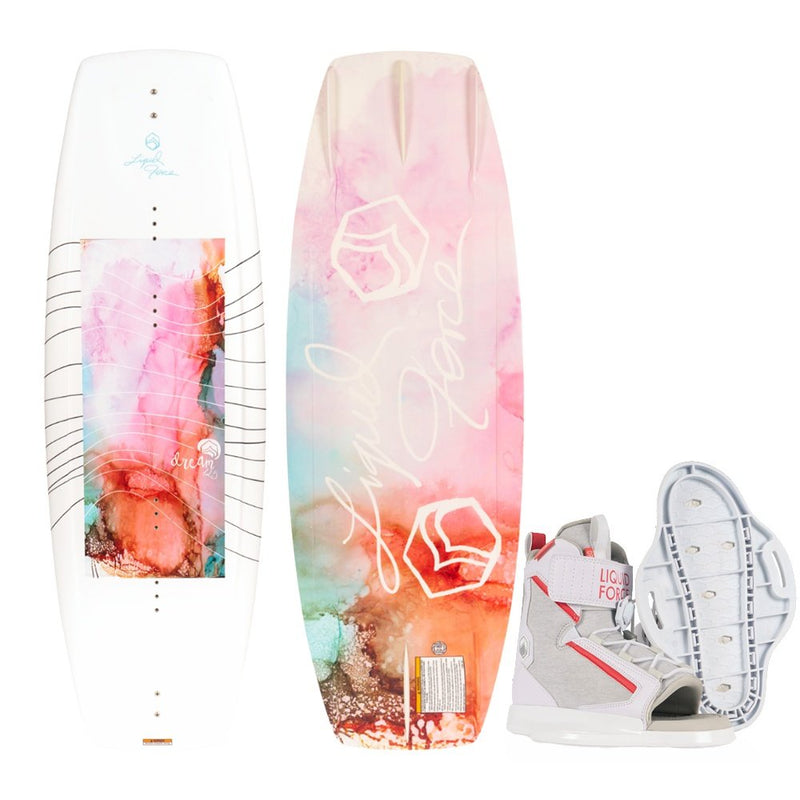 2024 Liquid Force Dream With Dream Bindings Kids Wakeboard Package