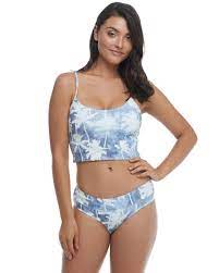 BODY GLOVE DNIM CITY NORAH CROP TOP (Denim) - pullproshop.com