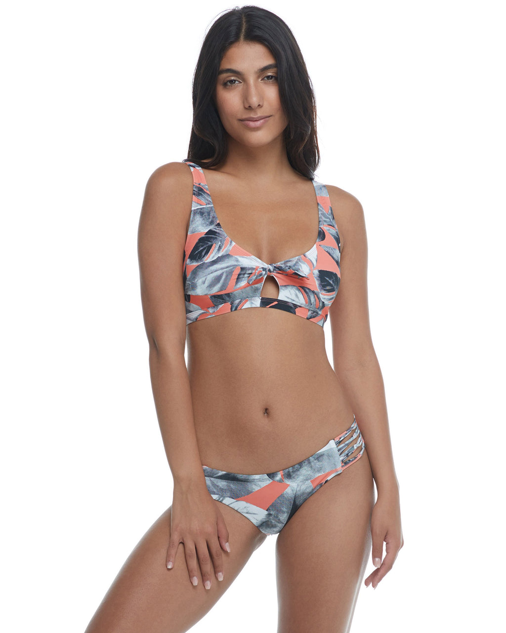 BODY GLOVE LOST MAY SCOOP TOP - CORAL - pullproshop.com