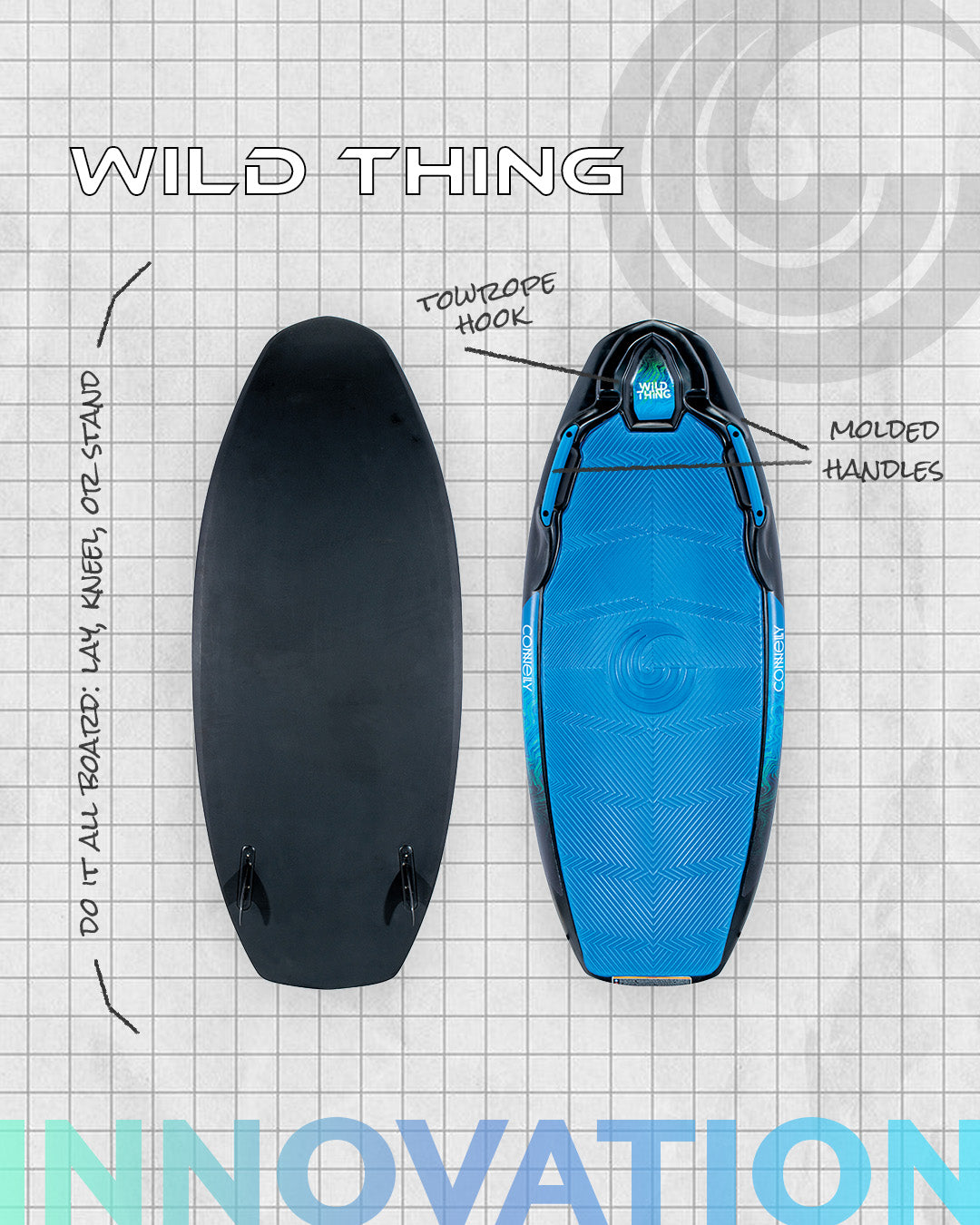 Connelly Wild Thing Knee/Wakesurf Board