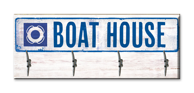 "BOAT HOUSE" WOOD COATRACK / With Cleats - pullproshop.com