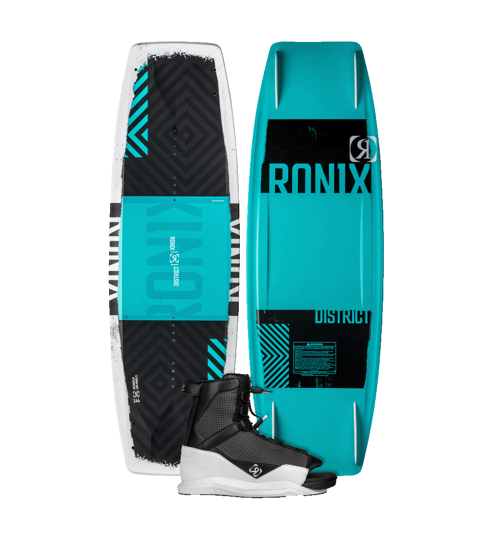 2024 Ronix District With District Bindings Wakeboard Package