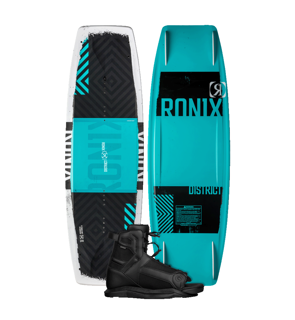 2024 Ronix District With Divide Bindings Wakeboard Package