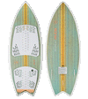 Ronix Womens Koal Classic Fish Wakesurf Board 2025